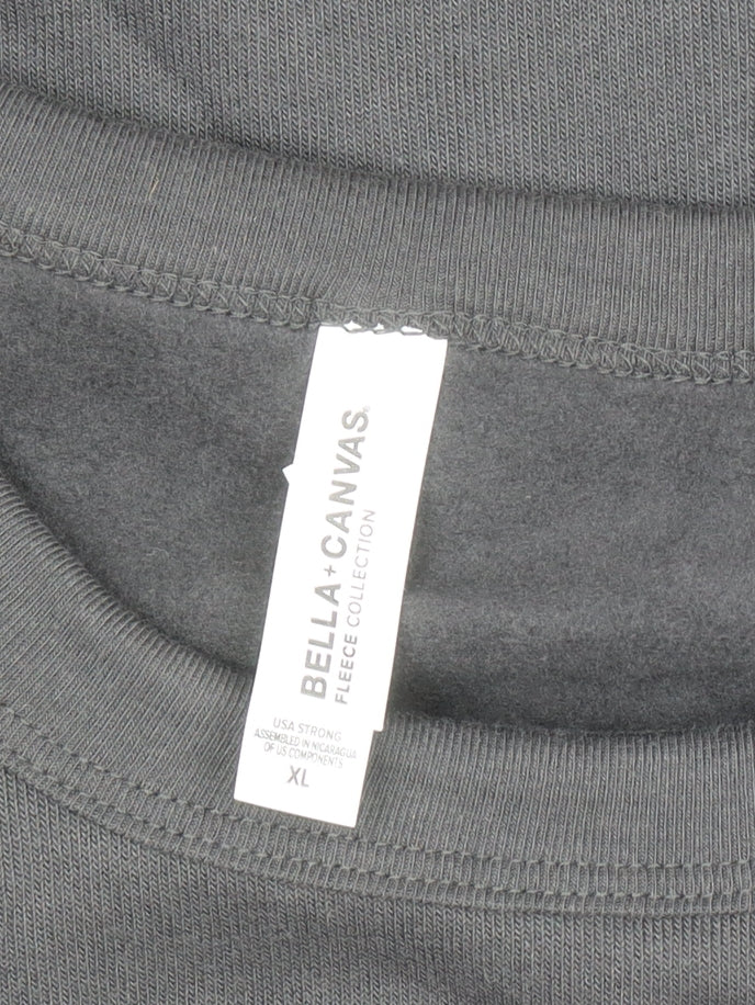 Bella + Canvas Men's Black XL Fleece Pullover Sweatshirt