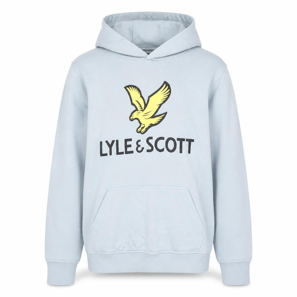 Lyle & Scott Junior Boys Blue Pullover Hoodie 14-15 Years Cotton Blend