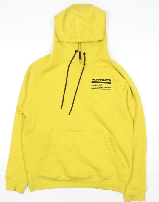 Alphalete Women's Yellow Pullover Hoodie Small Cotton Blend
