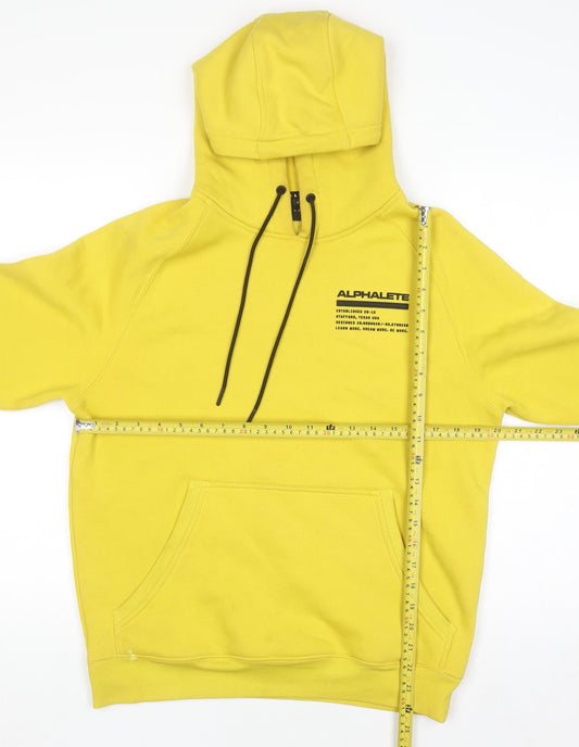 Alphalete Women's Yellow Pullover Hoodie Small Cotton Blend