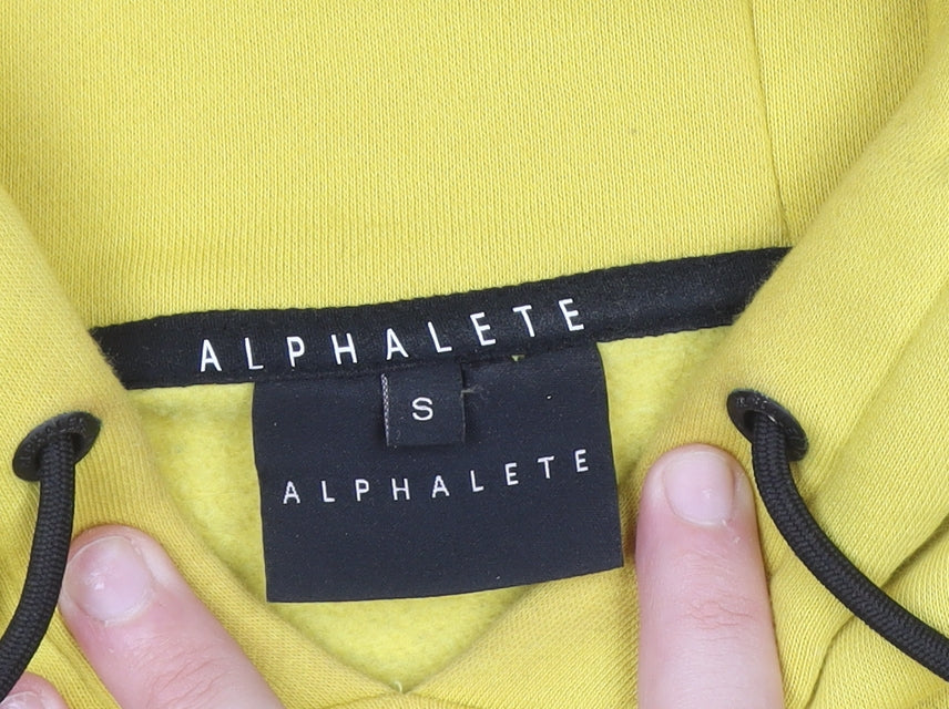 Alphalete Women's Yellow Pullover Hoodie Small Cotton Blend