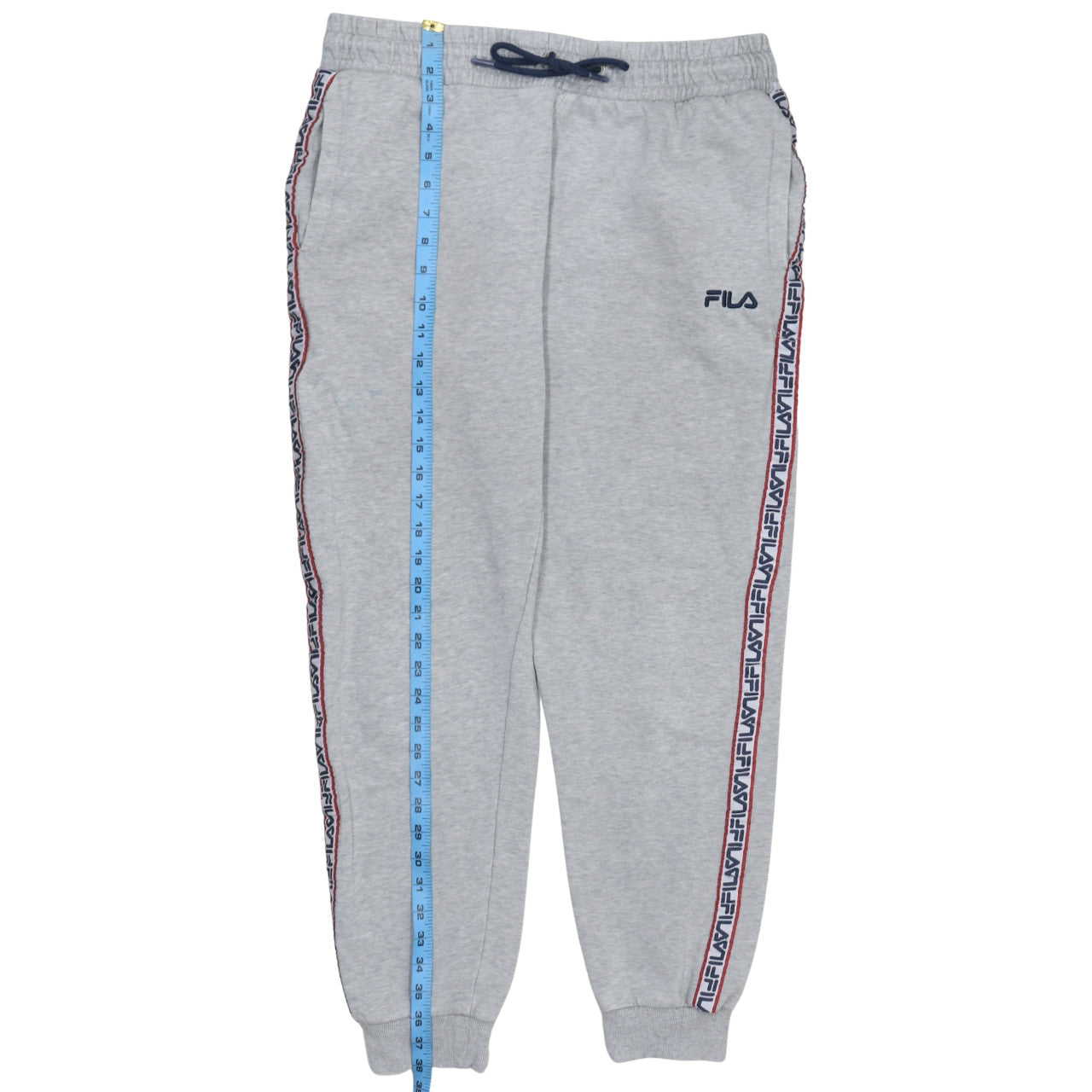 Fila Mens Grey Jogger Sweatpants Medium Elastic Waist Activewear