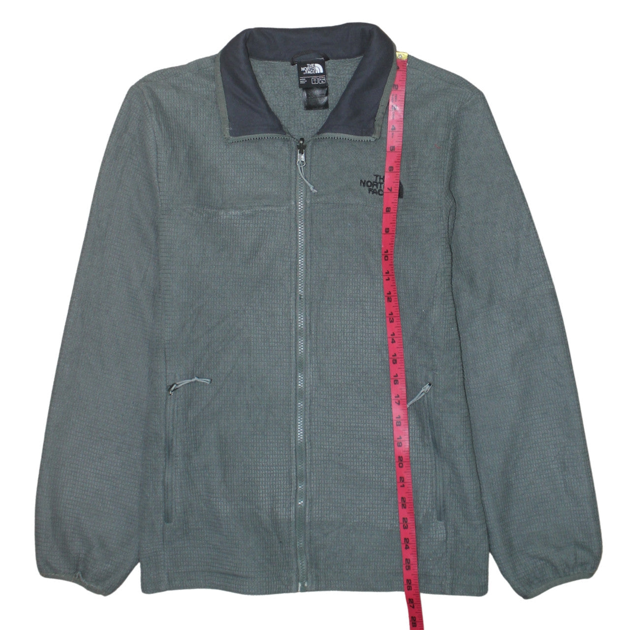 The North Face Men's Green Fleece Full Zip Jacket Size S