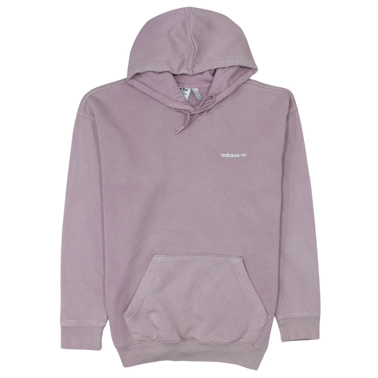 Adidas Womens Mauve Pullover Hoodie Size 10 Cotton Blend Casual