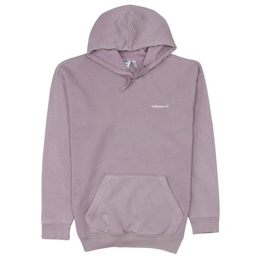 Adidas Womens Mauve Pullover Hoodie Size 10 Cotton Blend Casual