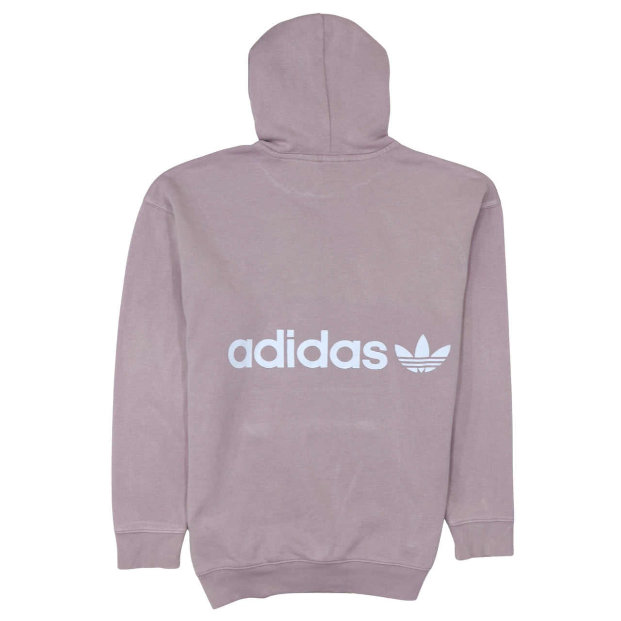 Adidas Womens Mauve Pullover Hoodie Size 10 Cotton Blend Casual