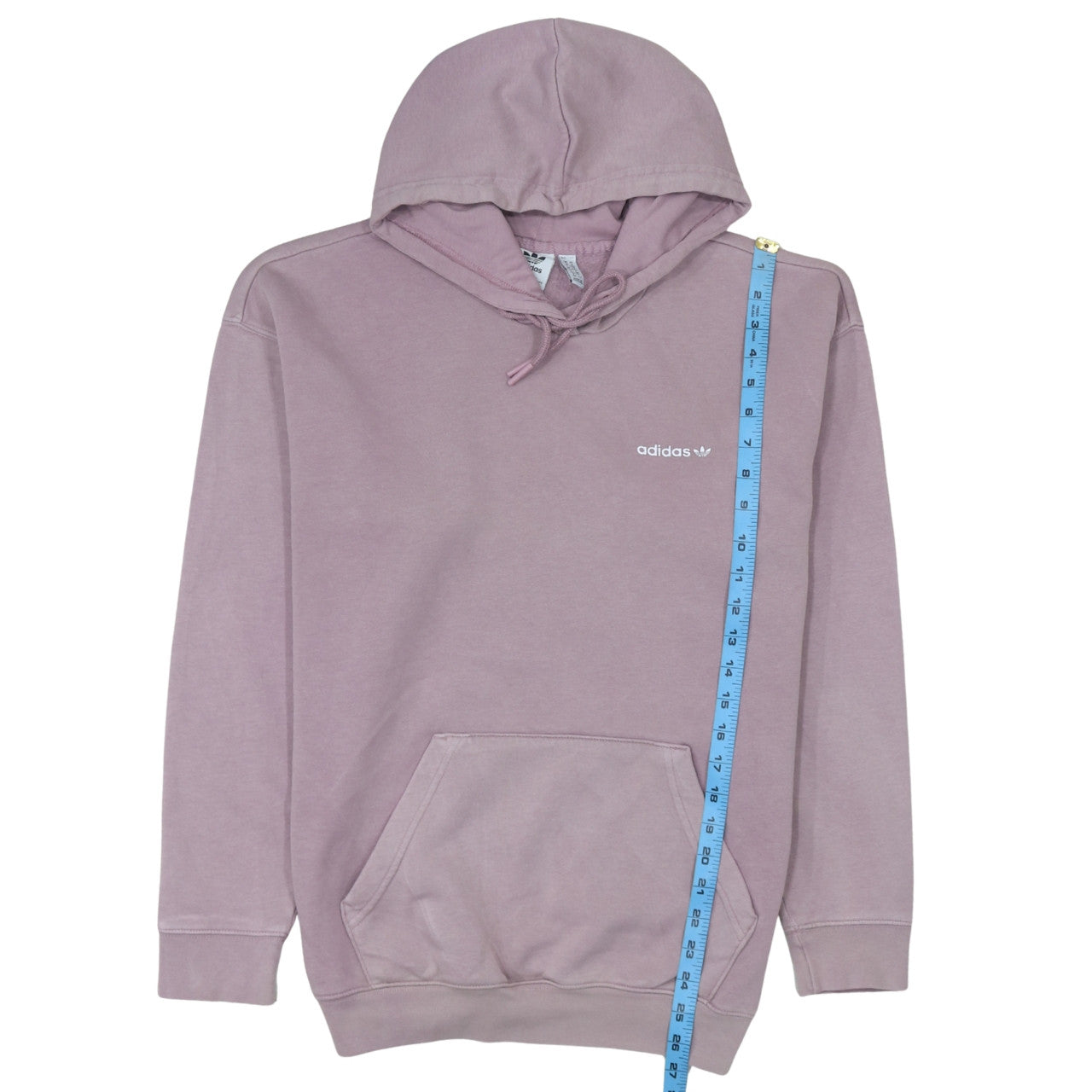 Adidas Womens Mauve Pullover Hoodie Size 10 Cotton Blend Casual