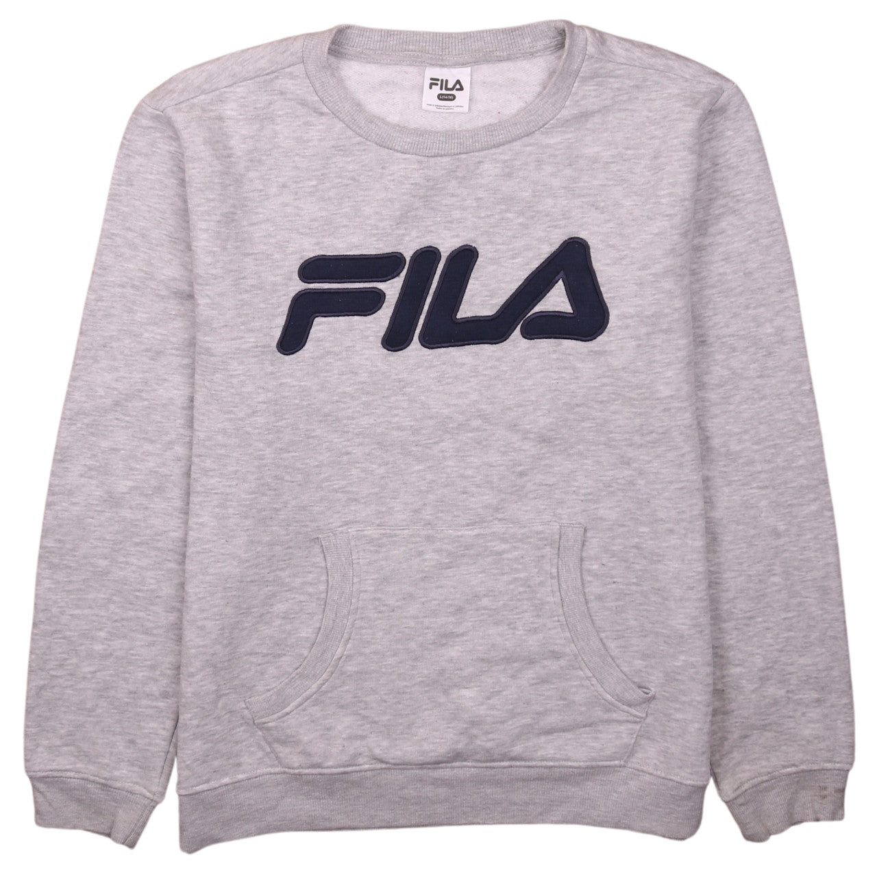 Fila Womens Grey Logo Pullover Sweatshirt Size L (14/16)