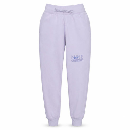 Nike Womens Purple Jogger Sweatpants S Cotton Blend Fleece