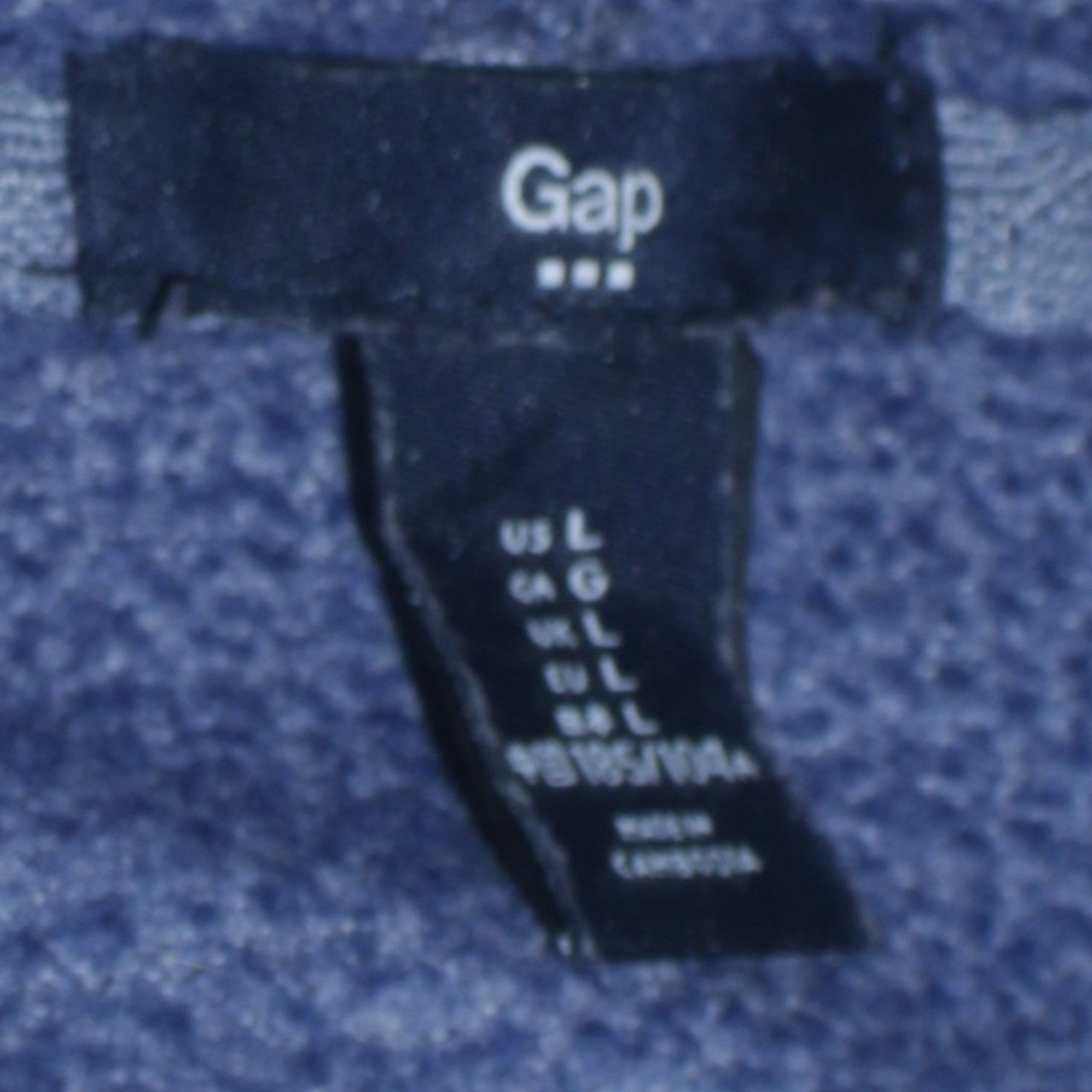 Gap Men Blue Pullover Hoodie L Logo Design Cotton Blend