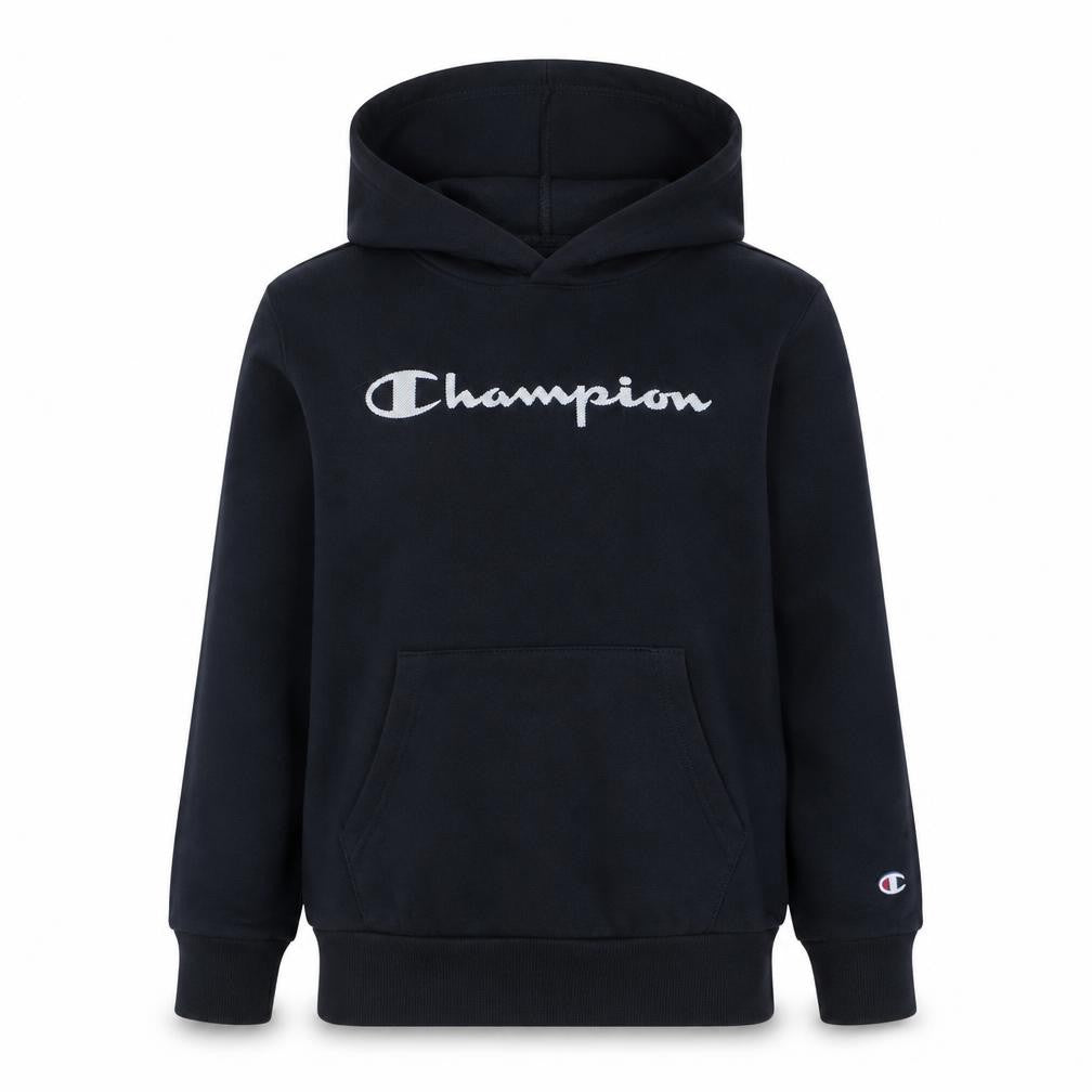 Champion Boys Navy Blue Pullover Hoodie XL 13-14 Years Cotton Blend