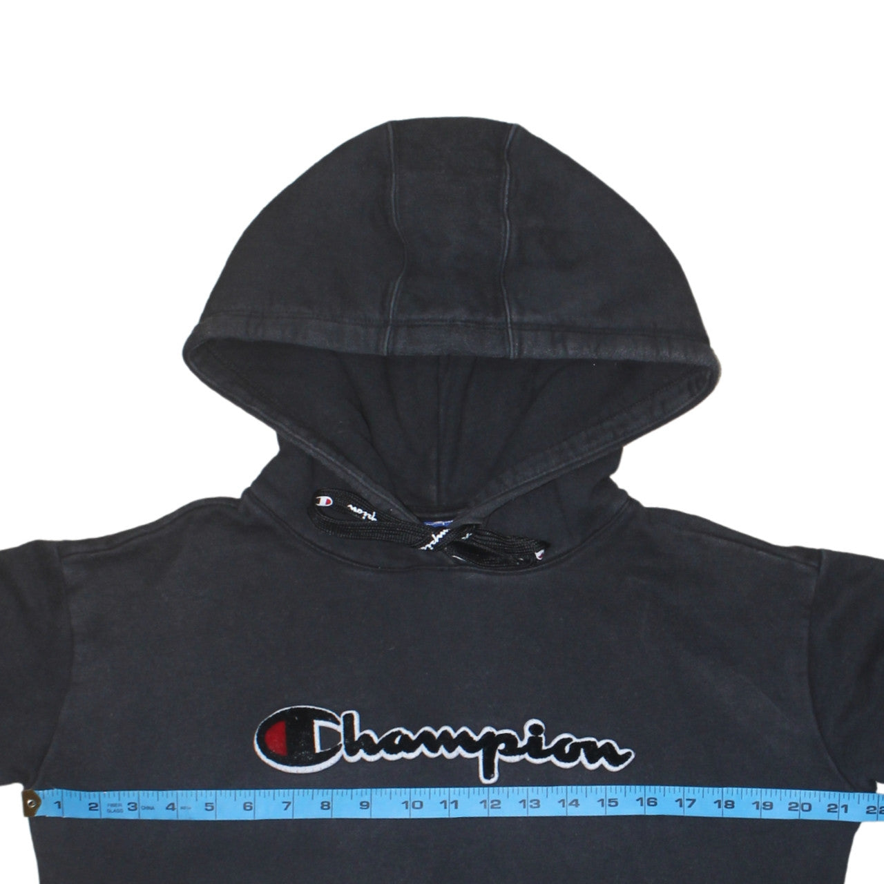 Champion Men's Black Small Pullover Hoodie with Logo Embroidery
