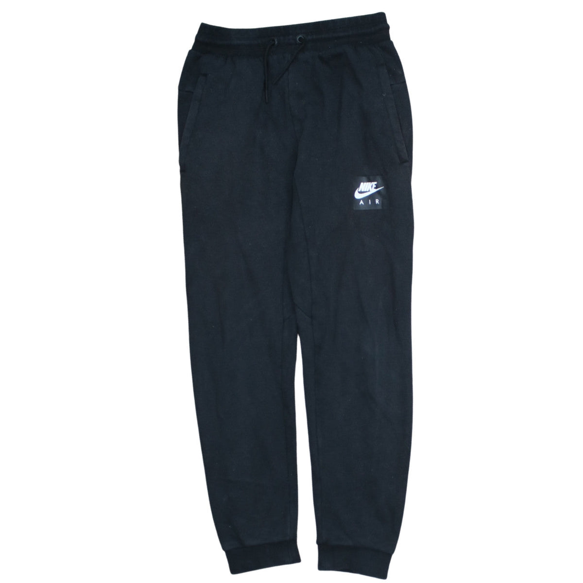 Additional front view of Nike boys’ black jogger sweatpants 12-13 years cotton blend drawstring