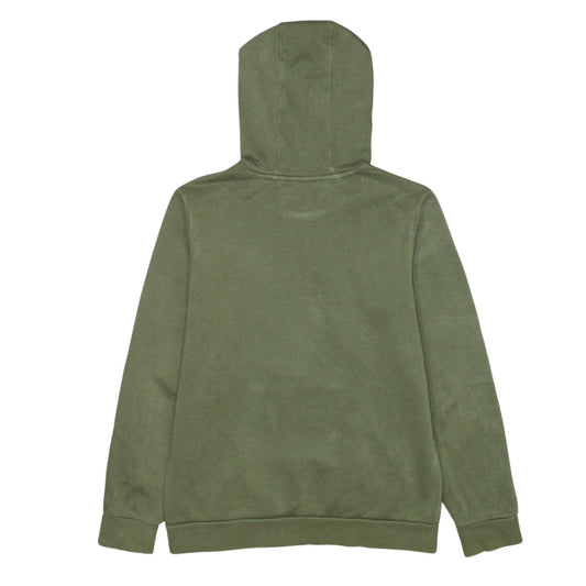 Adidas Boys Khaki Green Pullover Hoodie 11-12 Years Cotton Blend Logo Casual