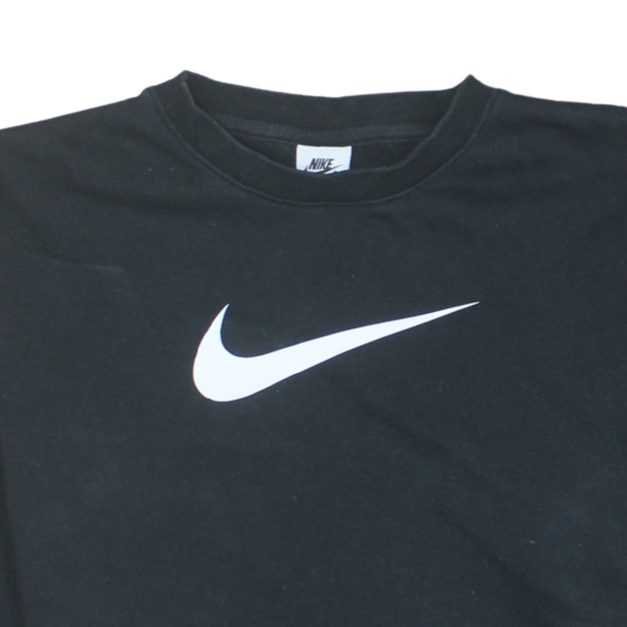 Nike Women's Black M Crew Neck Pullover Sweatshirt with Logo