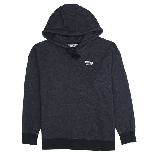 Adidas Women Black XS Pullover Hoodie Cotton Blend Sportswear