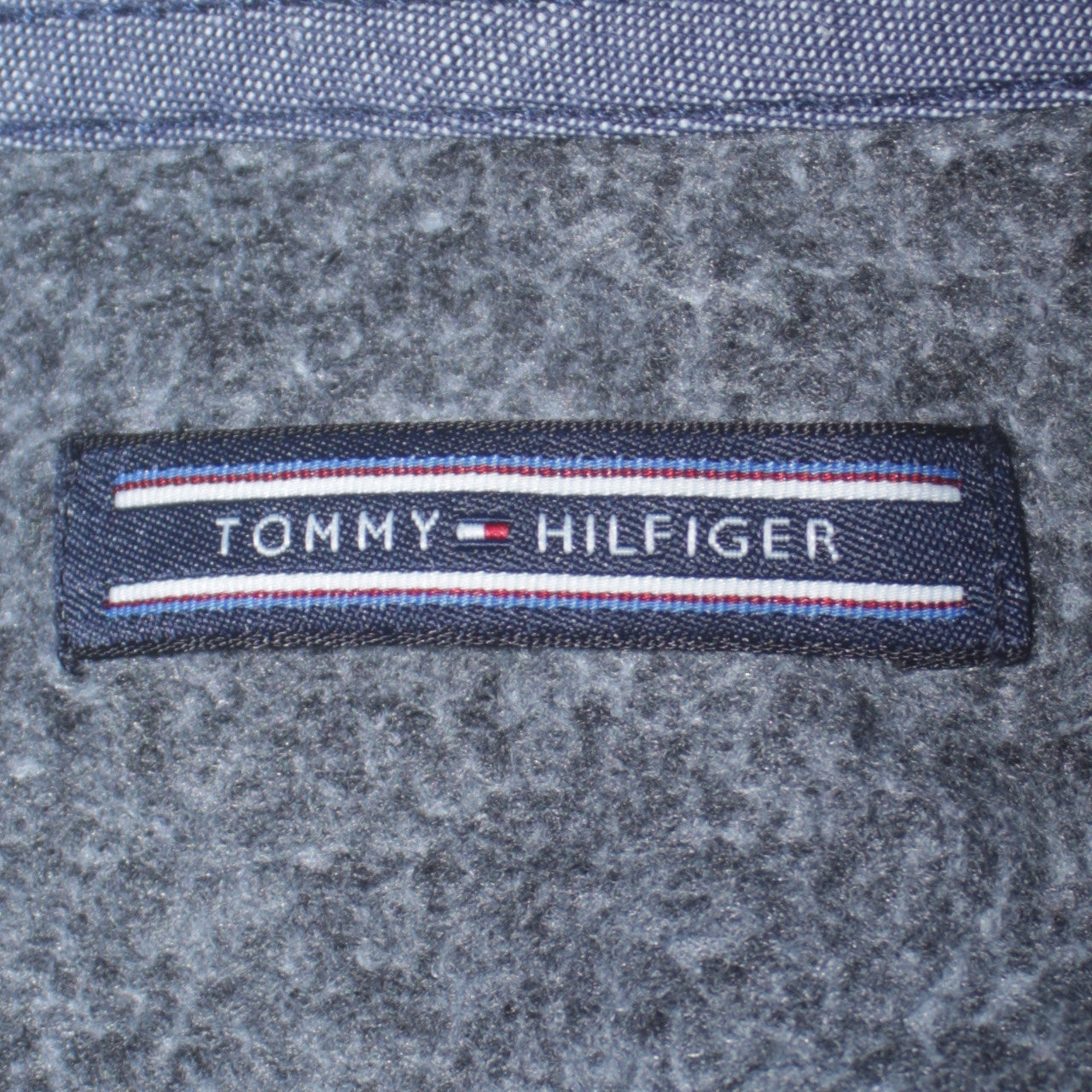 Tommy Hilfiger Men’s Grey Quilted Crew Neck Sweatshirt M