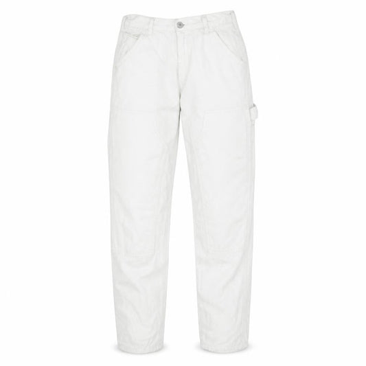 J. Galt Women's White Cargo Jeans Size S Relaxed Fit Cotton