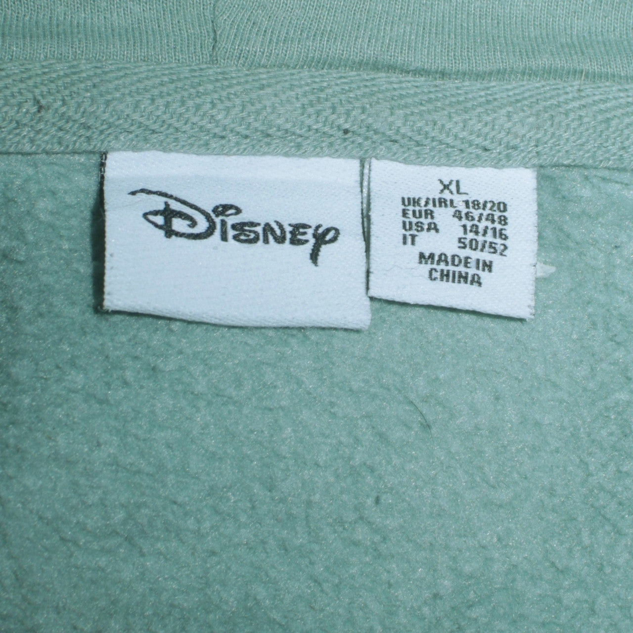 Disney Women Green Simba Hoodie XL Pullover Lion King Sweatshirt