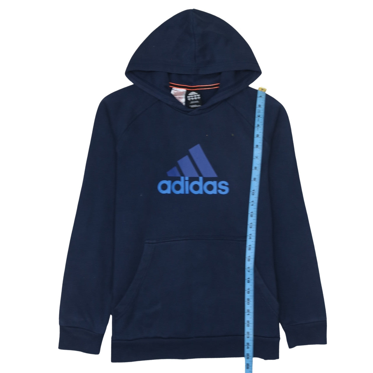 Adidas Boys Navy Blue Pullover Hoodie 15-16 Years Performance Essentials