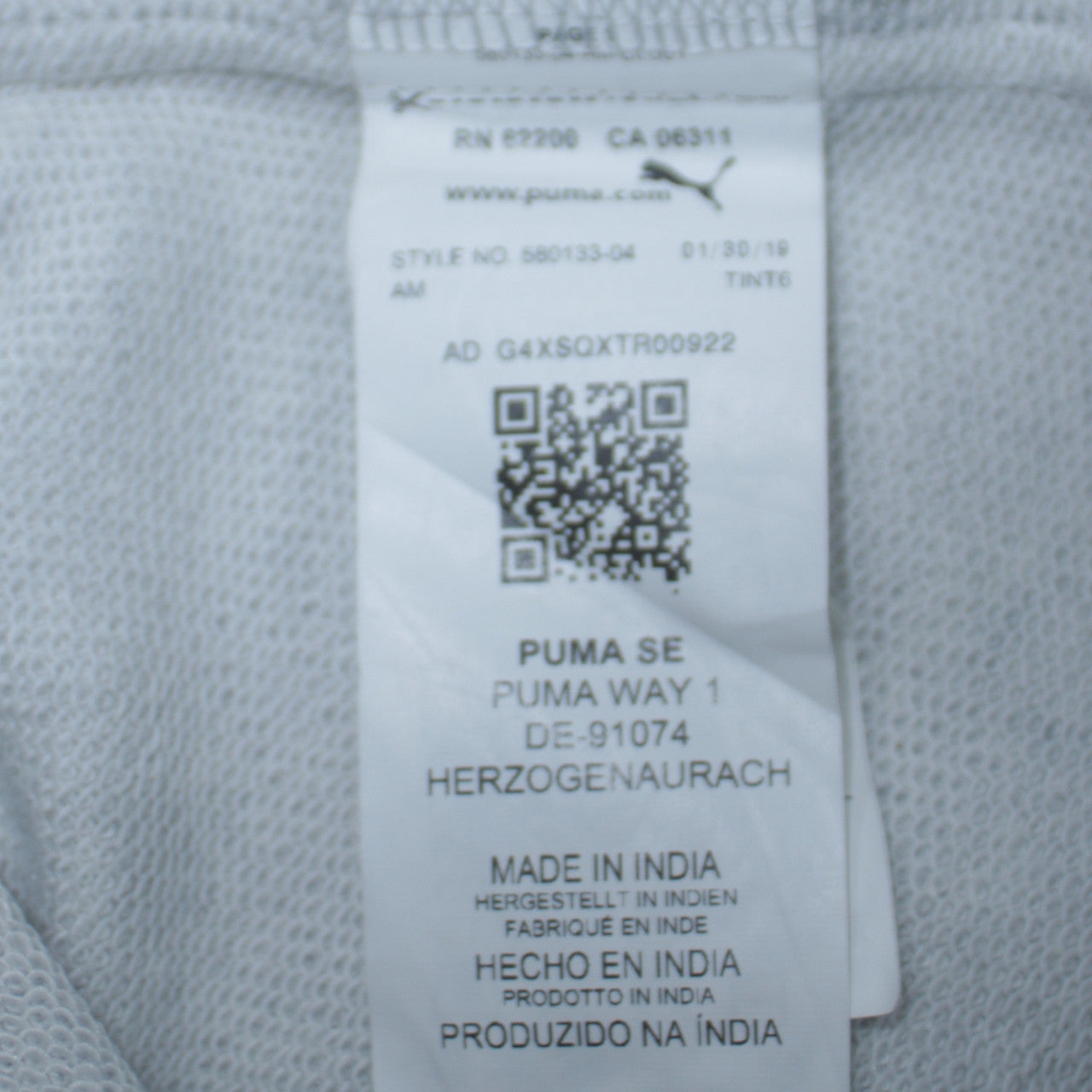 Puma Men's Grey Pullover Hoodie Size S Regular Fit Sportswear