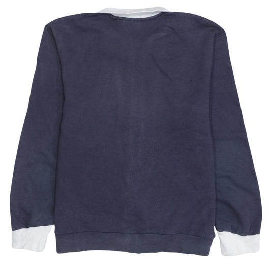 Puma Womens Navy Full Zip Sweatshirt Size 12 Cotton Blend