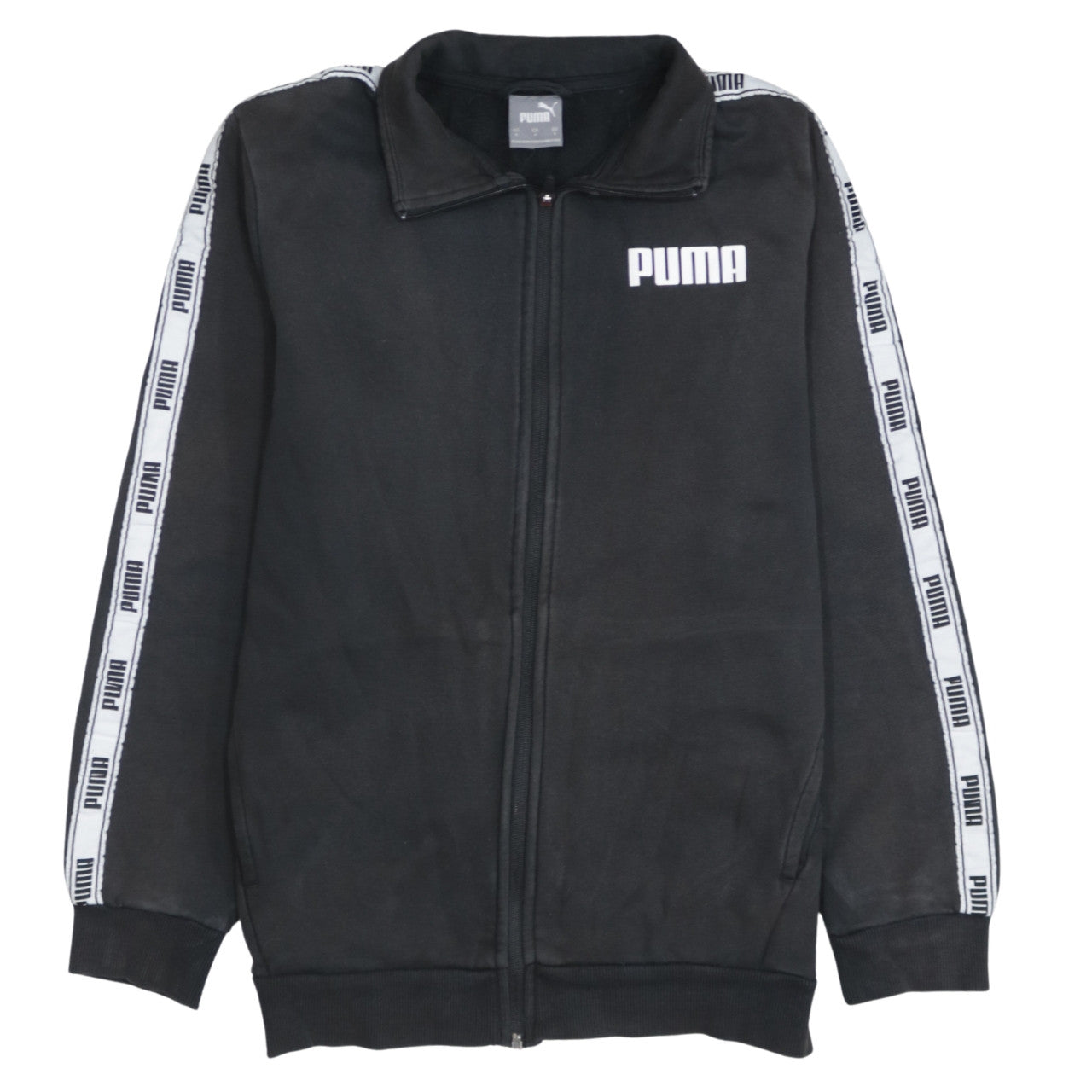 Puma Men's Black Small Full Zip Track Sweatshirt Jacket