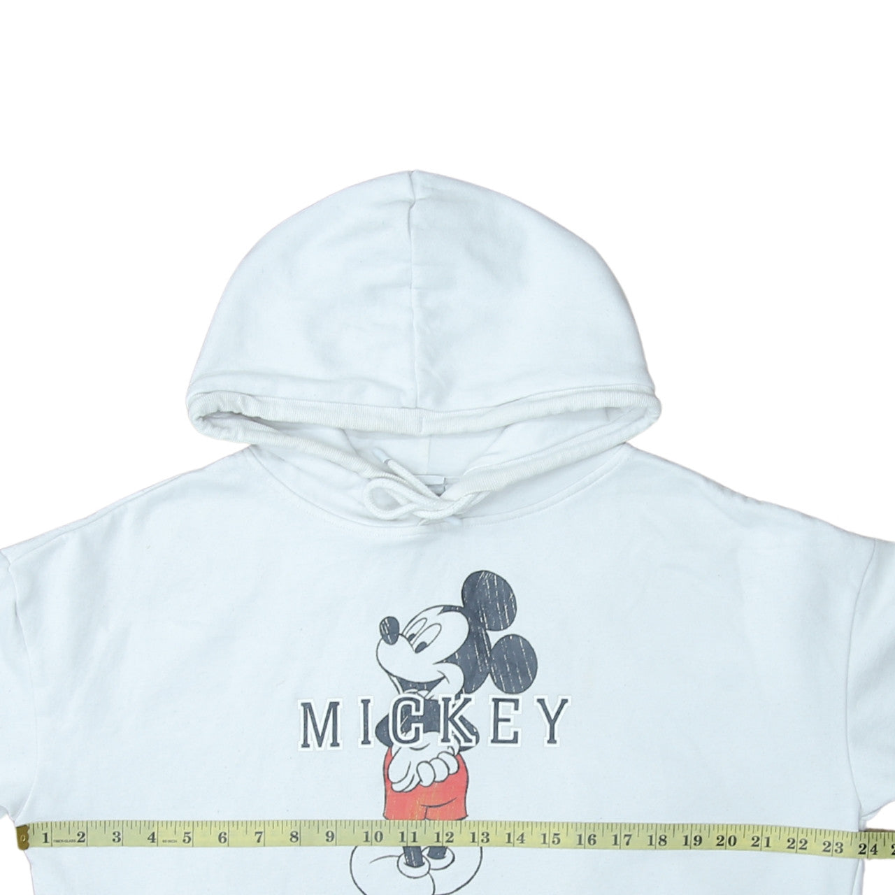 Disney Primark Womens White Mickey Hoodie Size M UK 12/14 Pullover