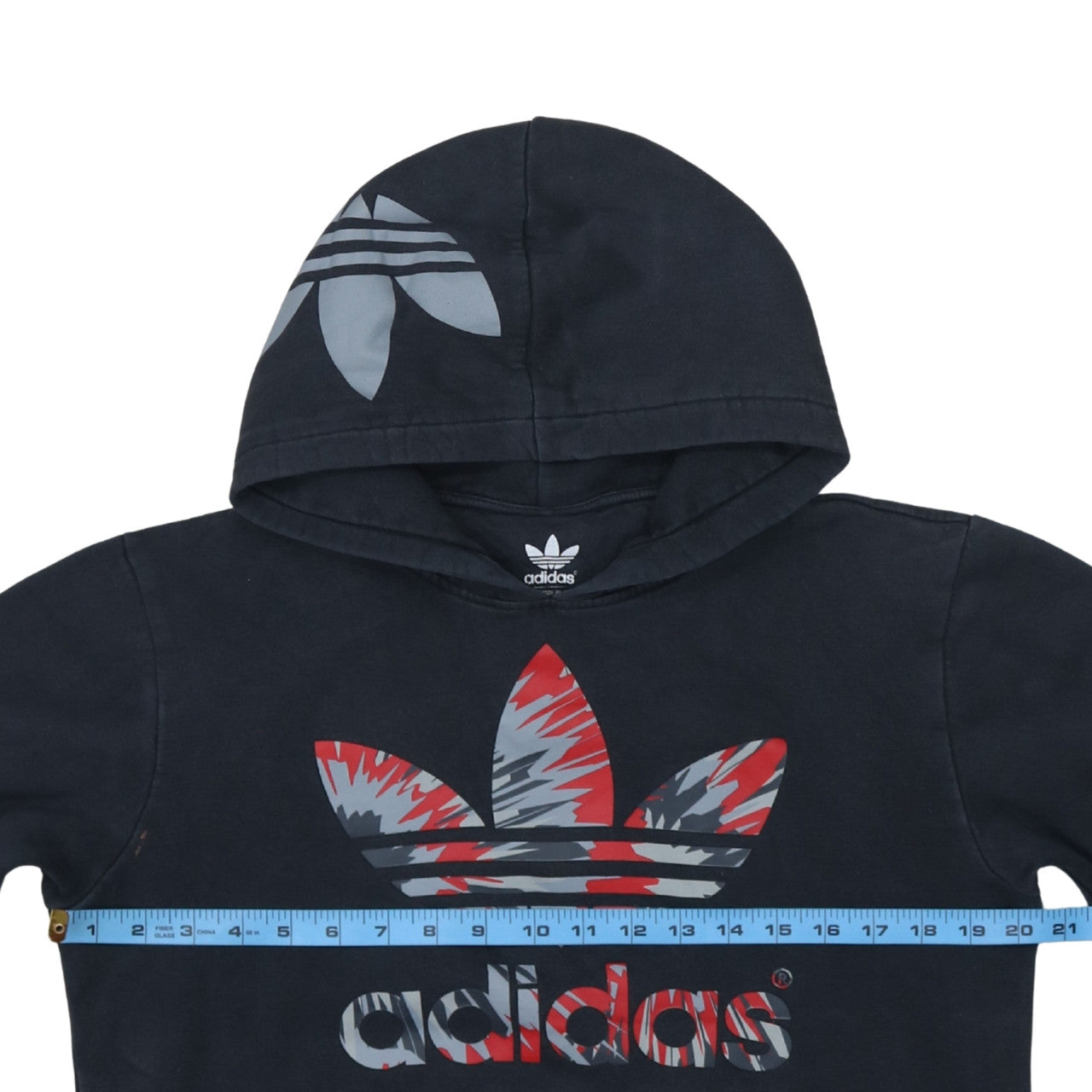 Adidas Mens Black S Pullover Hoodie with Trefoil Logo