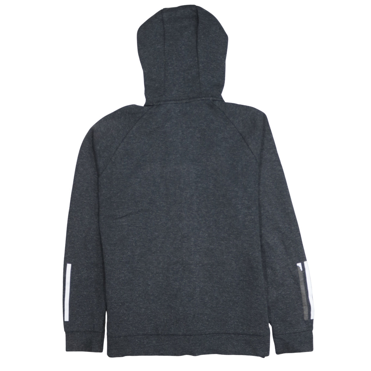 Adidas Boys Dark Grey Full Zip Hoodie Size 11-12 Years Hooded Sportswear