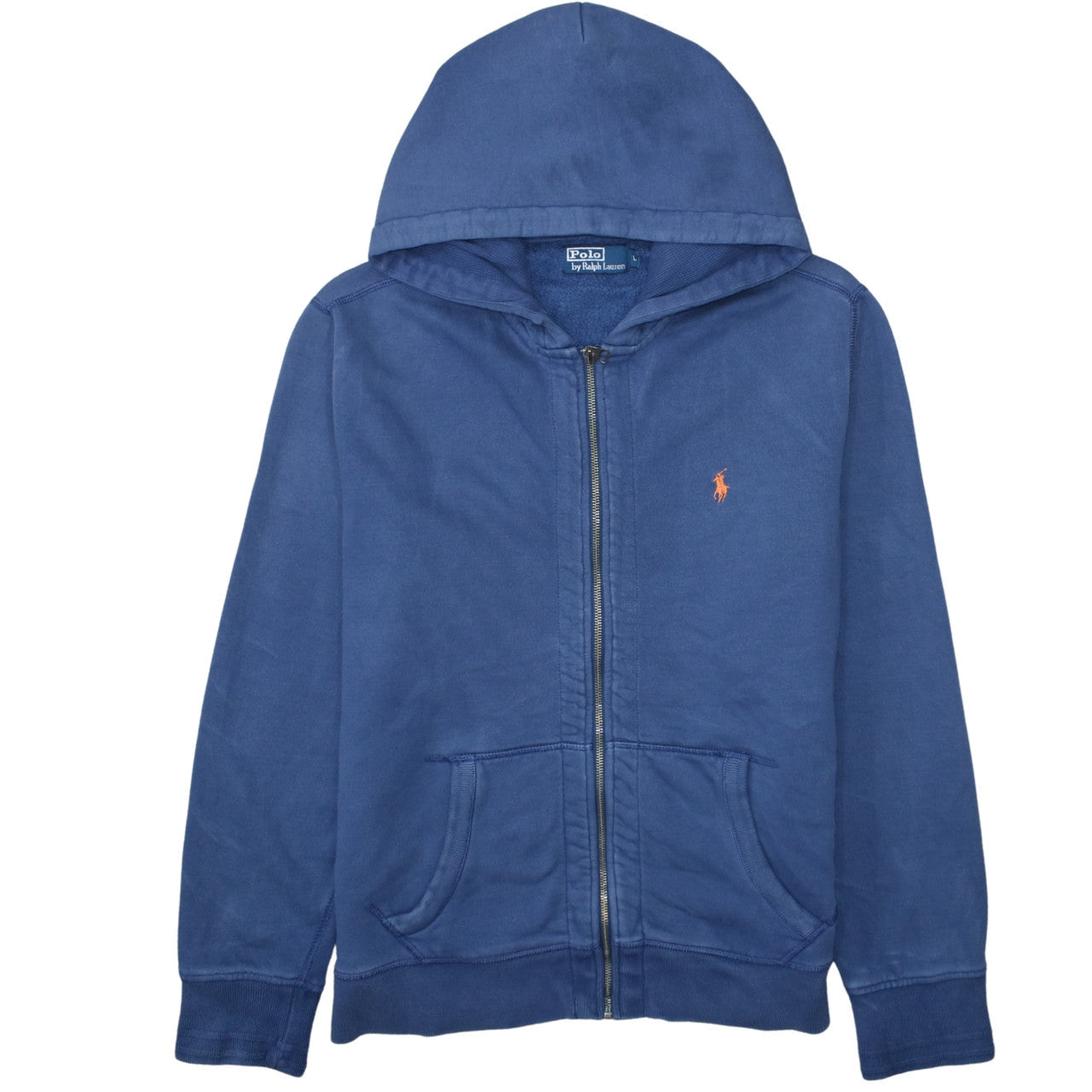 Polo Ralph Lauren Men's Blue Full Zip Hoodie Size L