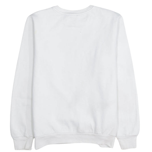 Adidas Boys White Crew Neck Graphic Sweatshirt Size 13-14 Years L