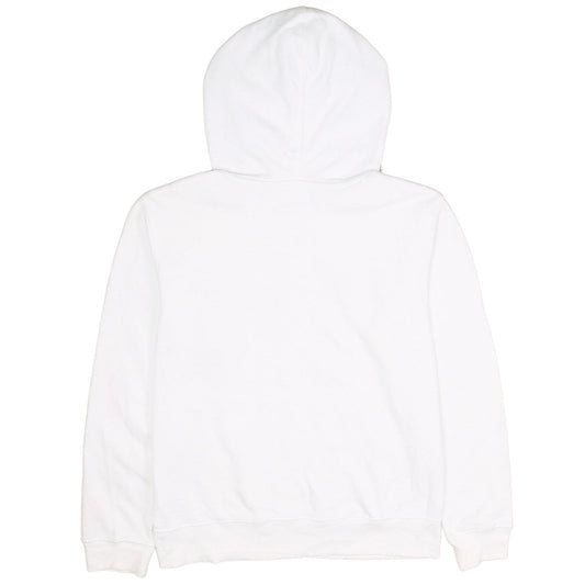 Champion Boys White Pullover Hoodie Size L Embroidered Logo Cotton Blend