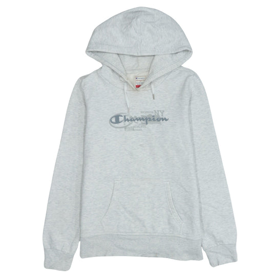 Champion Men's Grey Heritage Fit Hoodie M Pullover Logo Fleece