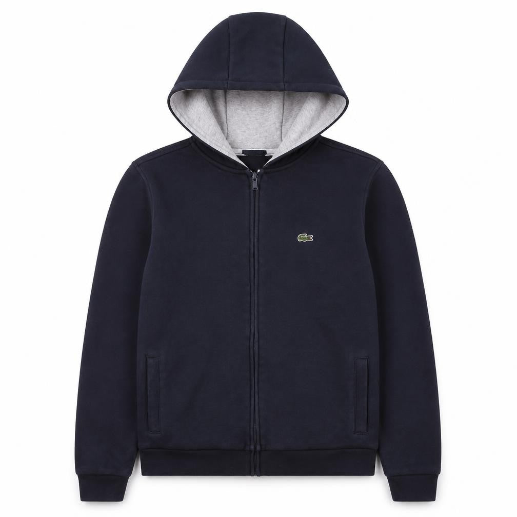 Lacoste Sport Boys Navy Blue Full Zip Hoodie Size 16 (176cm)