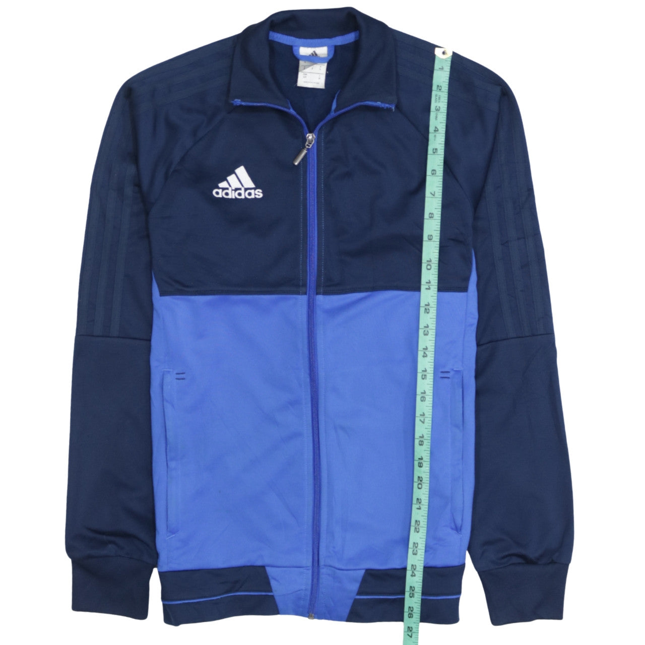 Adidas Men's Blue Full Zip Track Sweatshirt Size S