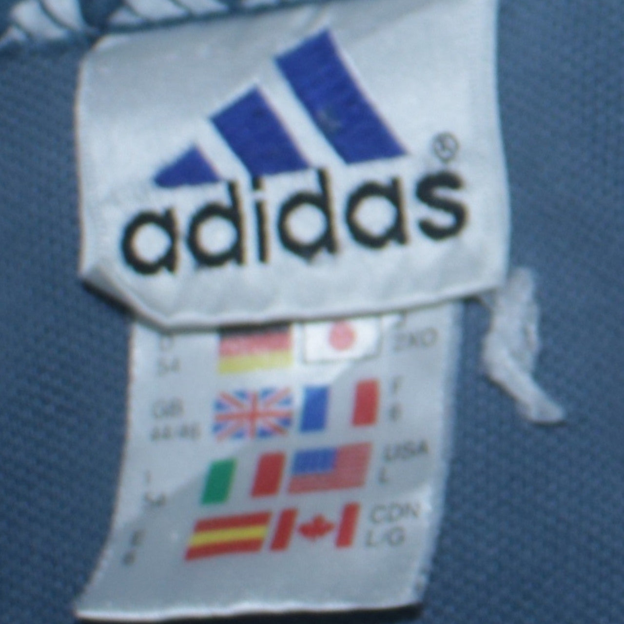 Adidas Mens Blue Cotton Polo Shirt Size L Short Sleeve