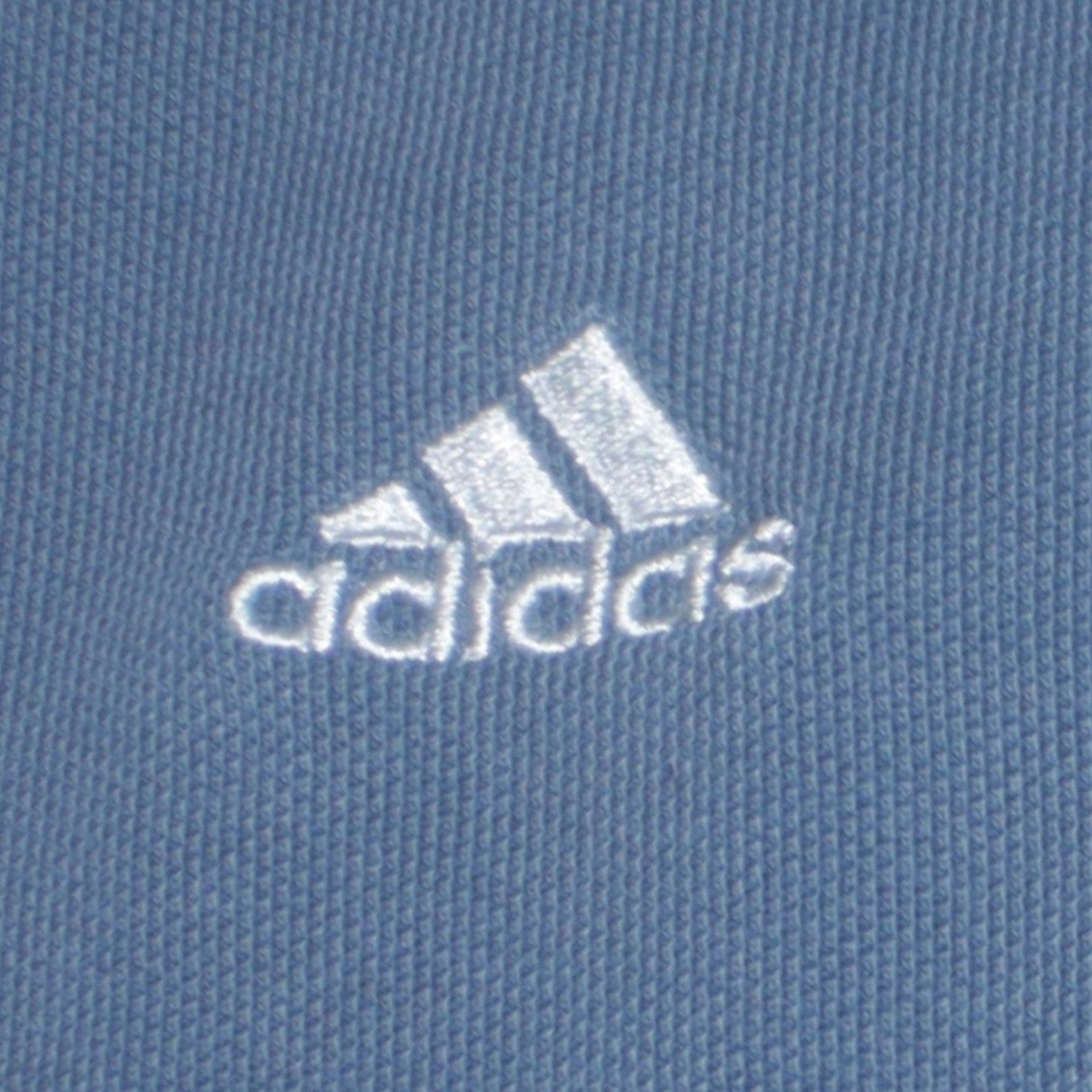 Adidas Mens Blue Cotton Polo Shirt Size L Short Sleeve