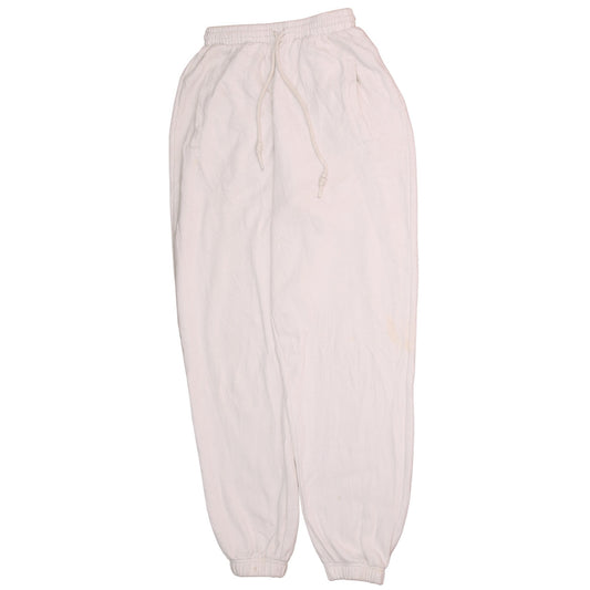 Adidas Womens White Jogger Sweatpants Size 6 Cotton Blend