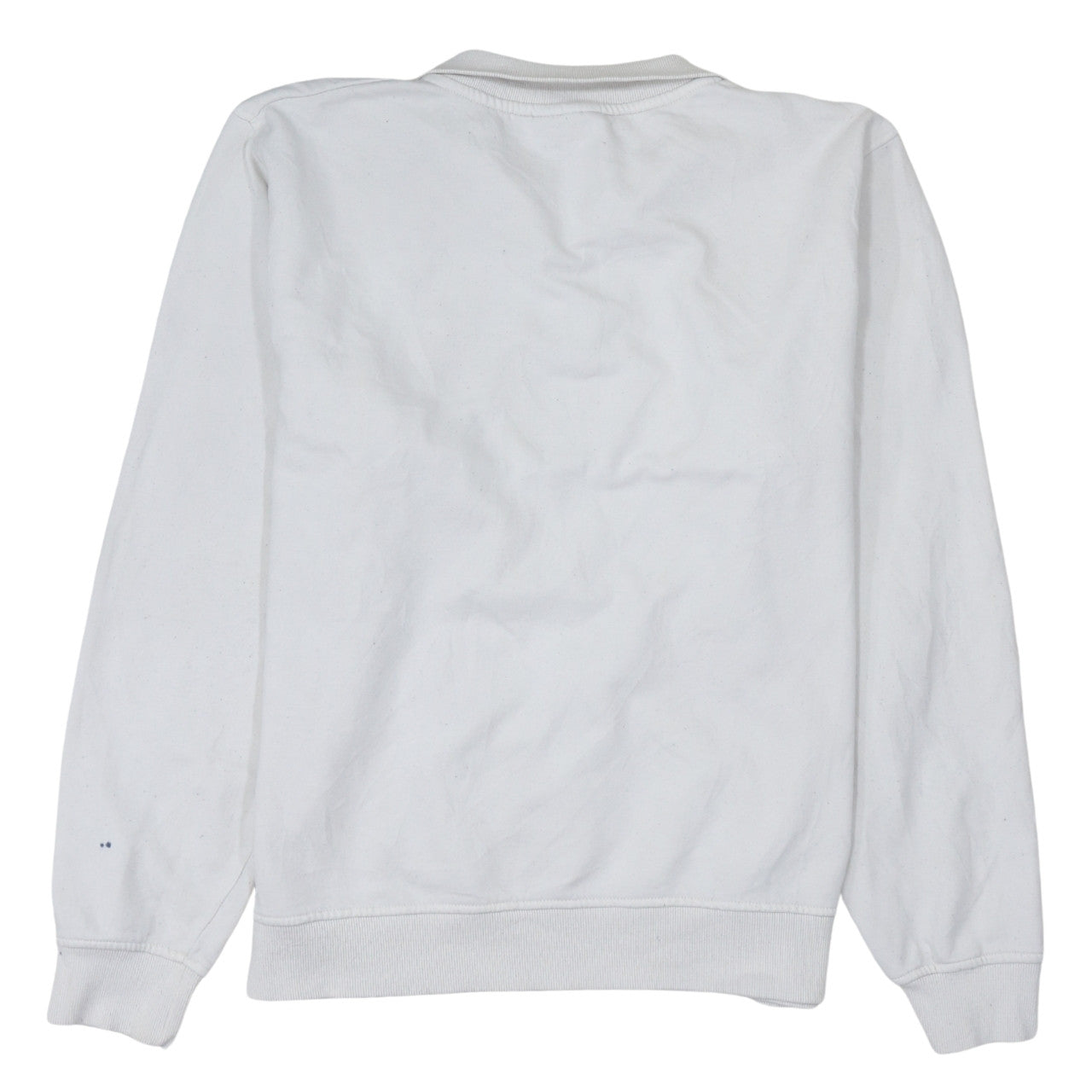 Fila Women’s White 1/4 Zip Sweatshirt Medium Cotton Blend Pullover
