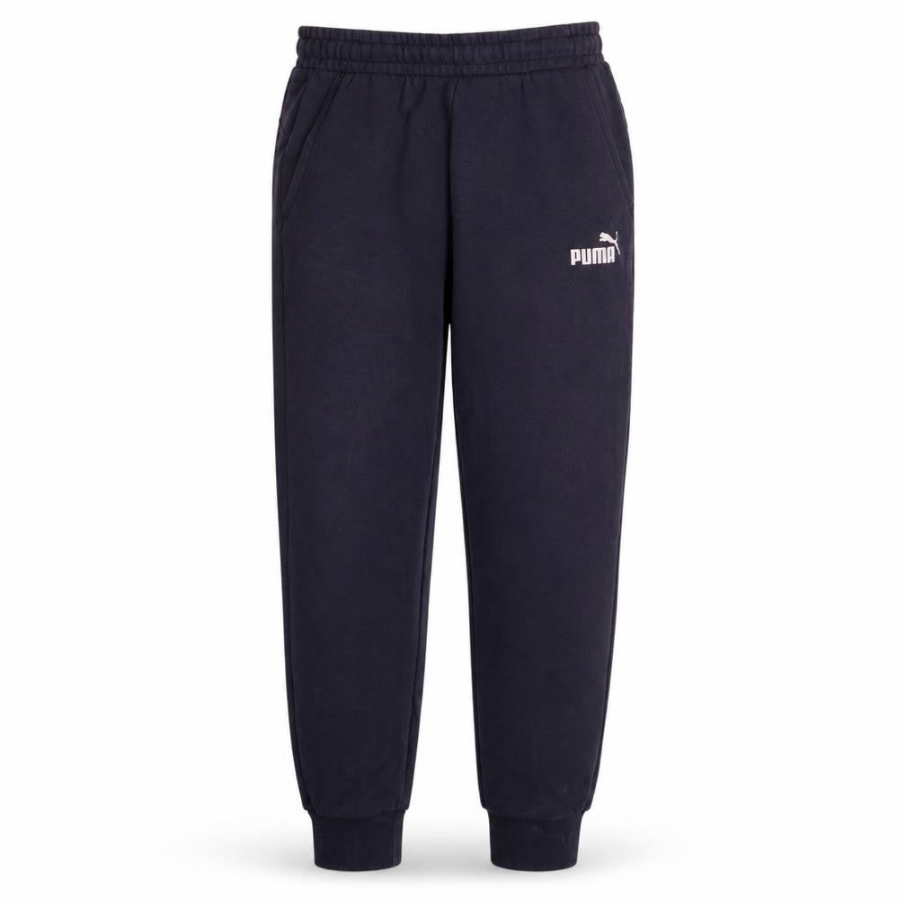 Puma Men's Blue Jogger Trousers Size M Fleece Elastic Waist Activewear