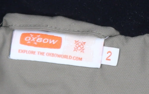 Oxbow Women’s Beige Hooded Windbreaker Jacket Size 2 Nylon Lightweight