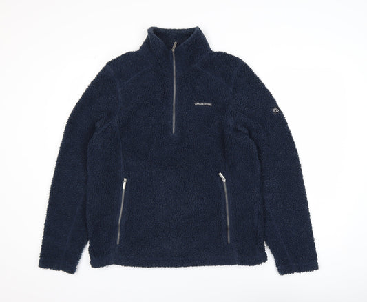 Craghoppers Men's Blue Fleece 1/4 Zip Pullover Sweatshirt Size S