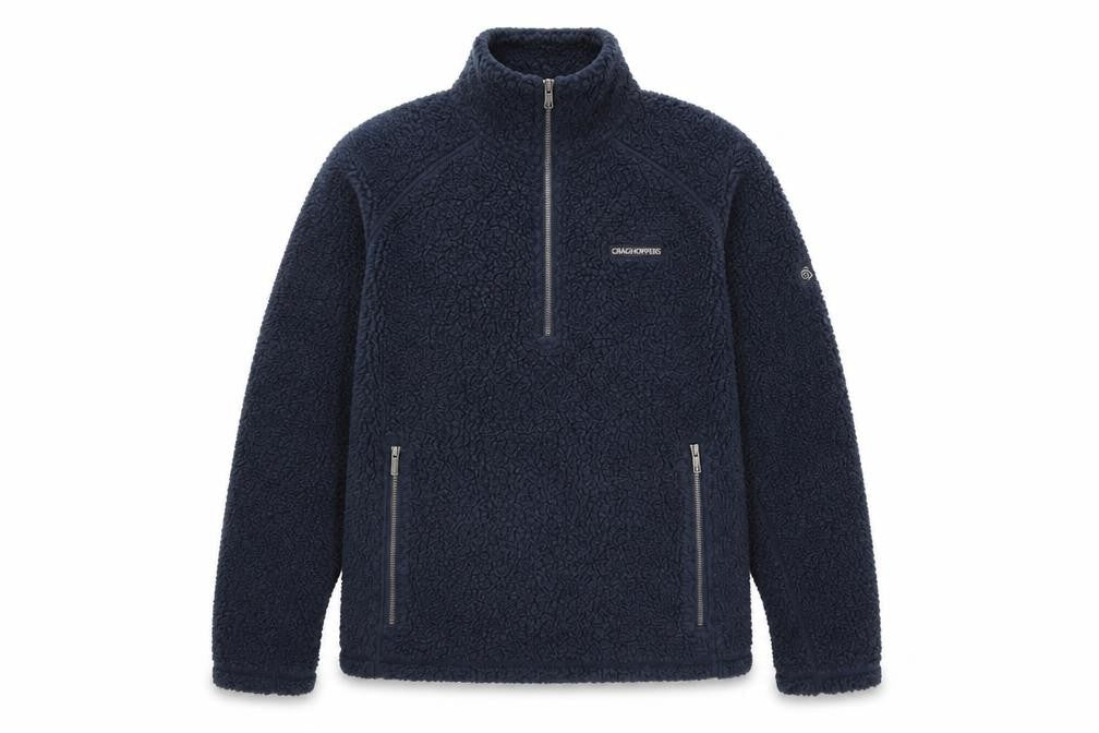 Craghoppers Men's Blue Fleece 1/4 Zip Pullover Sweatshirt Size S