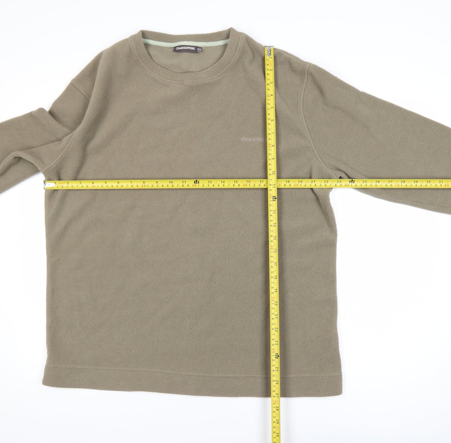 Craghoppers Men’s Brown XL Fleece Pyjama Top Long Sleeve Pullover