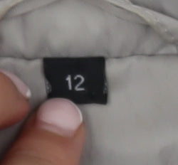 Finesse Women’s Grey Size 12 Mid-Length Zip Jacket