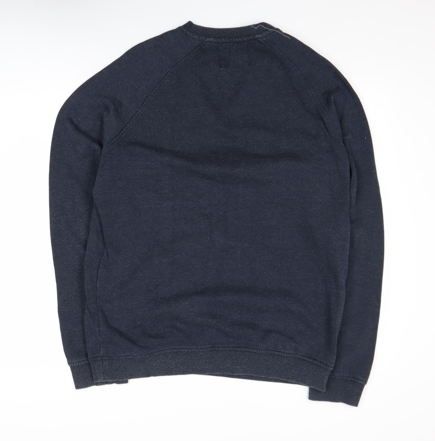 Jack & Jones Men's Blue Large Pullover Sweatshirt with Logo Print
