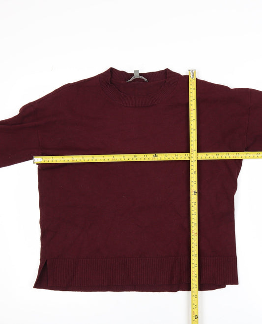 Oasis Unisex Red Medium Crew Neck Pullover Jumper