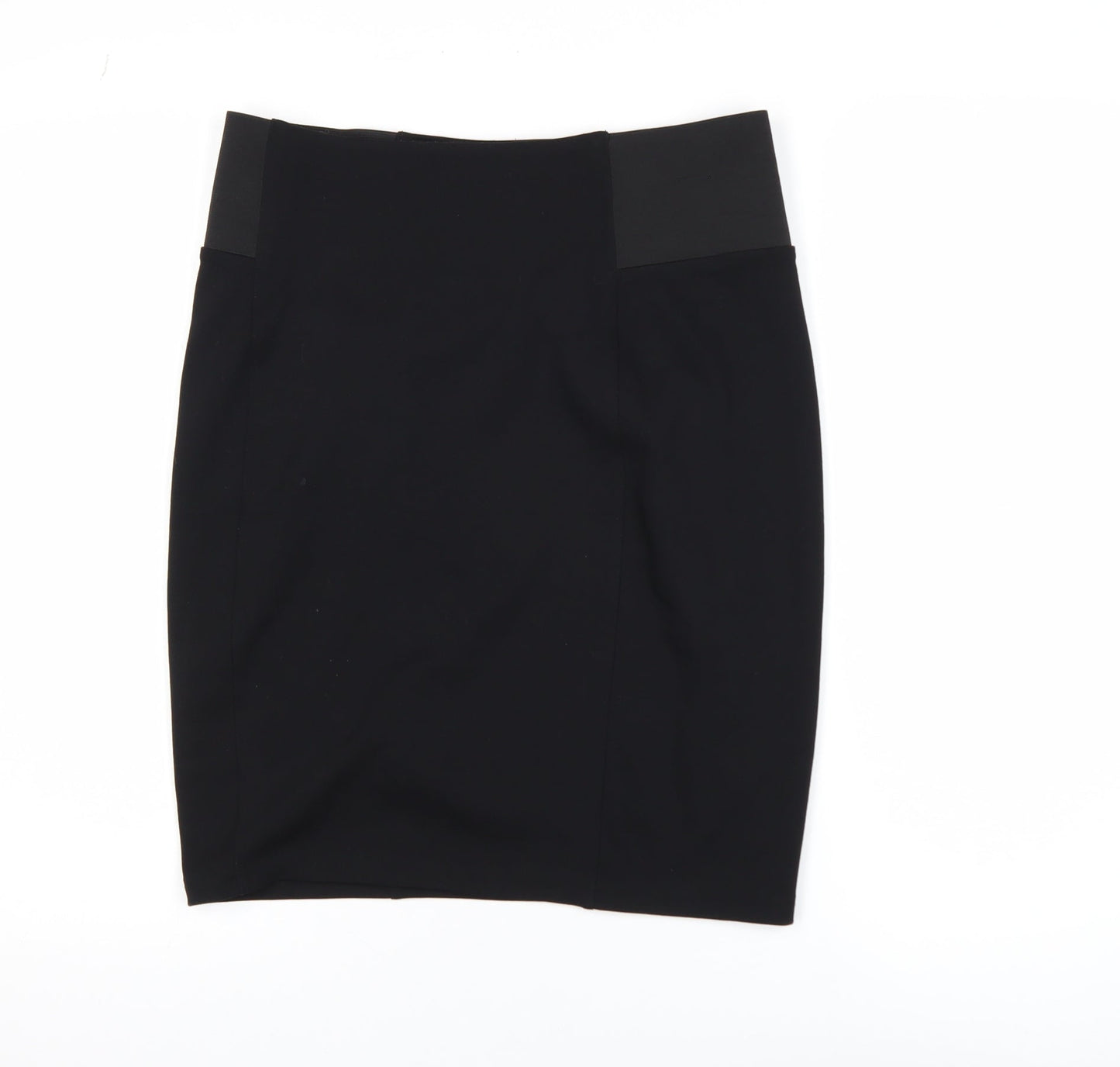 Vero Moda Women's Black Pencil Skirt L Stretch Knee Length Workwear