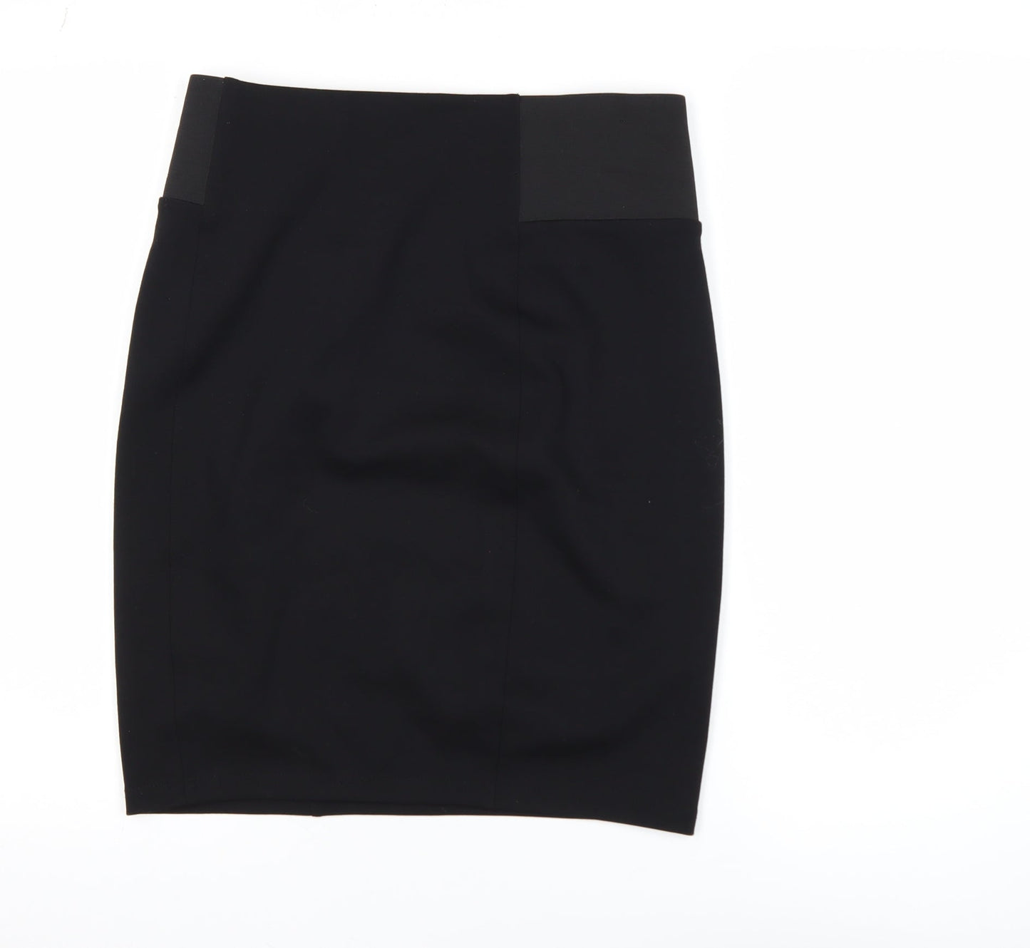 Vero Moda Women's Black Pencil Skirt L Stretch Knee Length Workwear